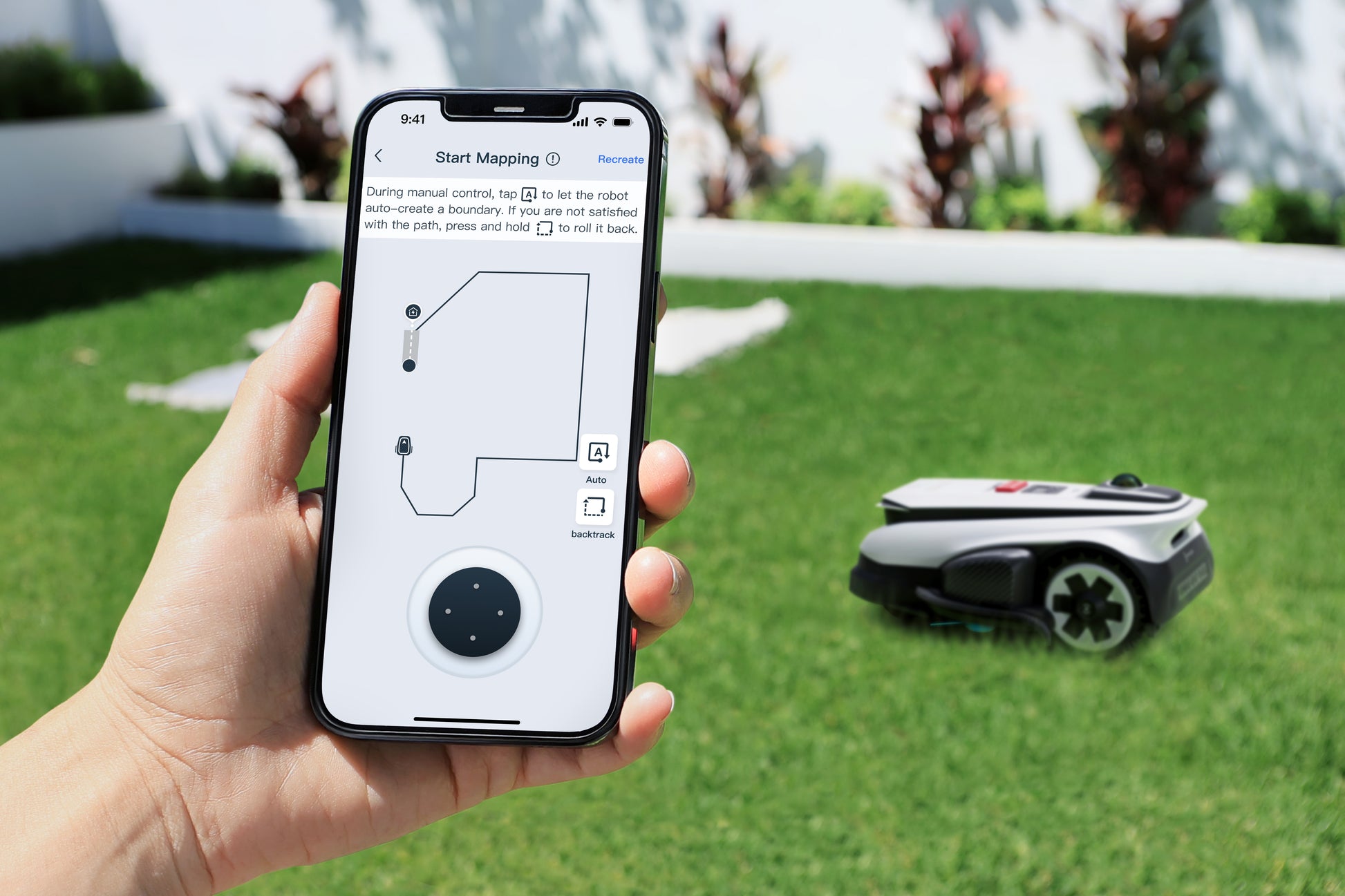Ecovacs GOAT A1600 LiDAR PRO – Rasenmähroboter – 1'600 m², 33 cm Schnittbreite, AIVA 3D