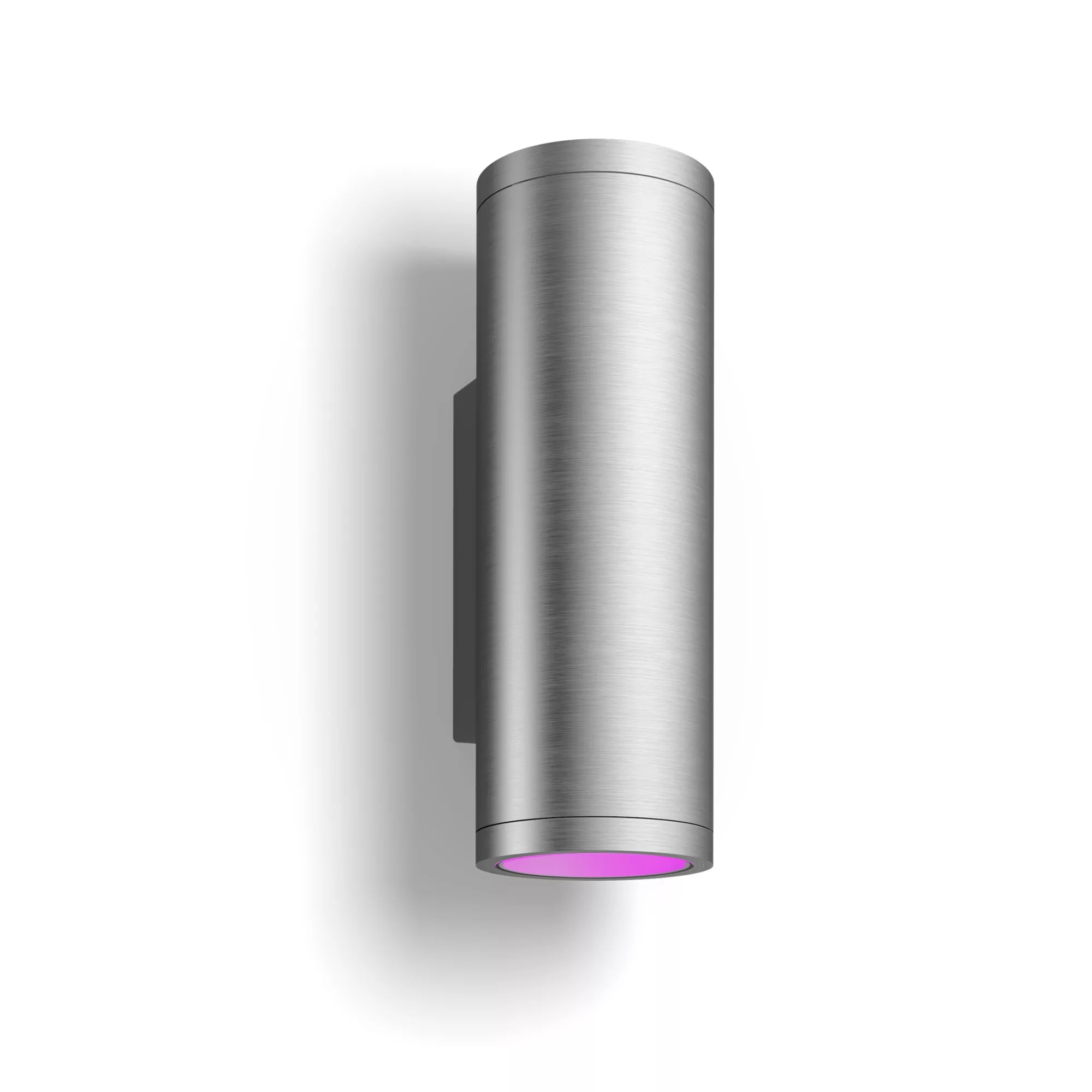Philips by Signify Philips Hue Aussenwandleuchte – IP44 – Netzbetrieb – Zigbee – für Philips Hue – dimmbar, Silber, Edelstahl
