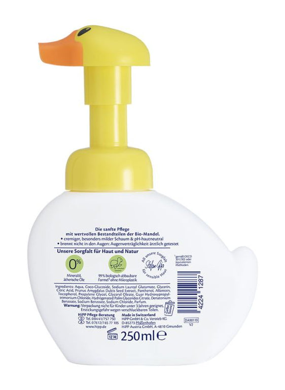 HiPP Babysanft Schaumseife – Ente – Pumpenflasche – 250 ml