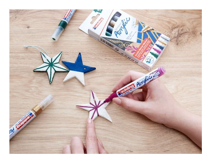 Edding Acrylmarker für Permanent-Marker – sortiert, 5er