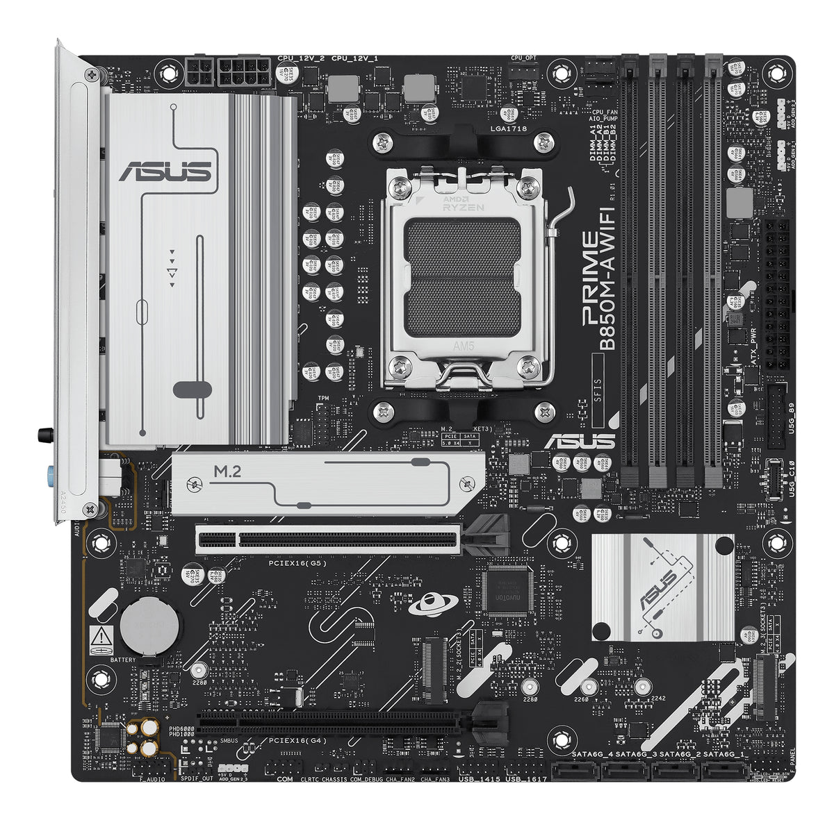 ASUS PRIME B850M-A WIFI – Mainboard – AM5, B850, mATX, DDR5