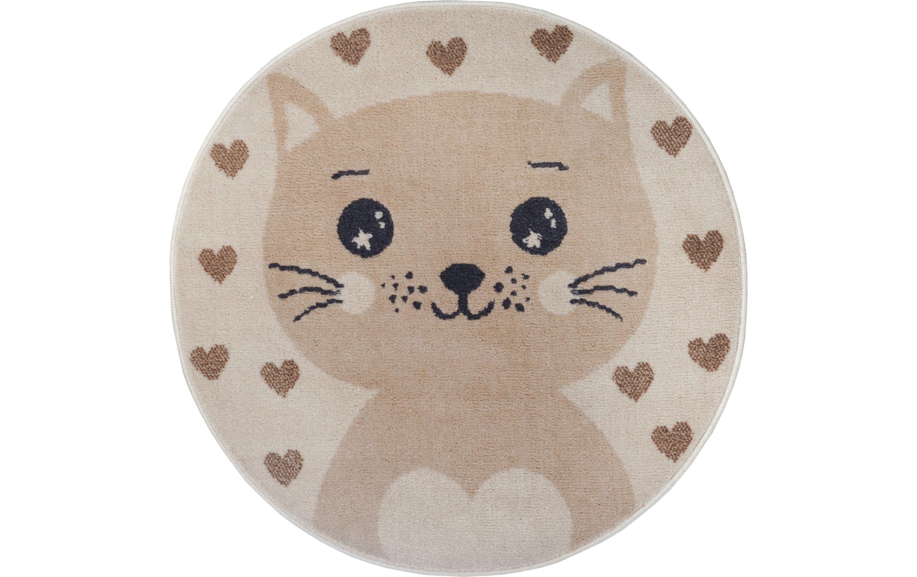 Hanse Home Teppich – rund, Ø 140 cm – Polypropylen, beige