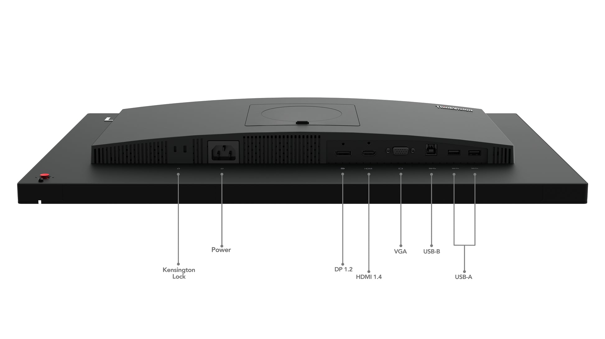 Lenovo Thinkvision T24V-30 – Monitor, 23,8", VESA 100 × 100, Raven Black
