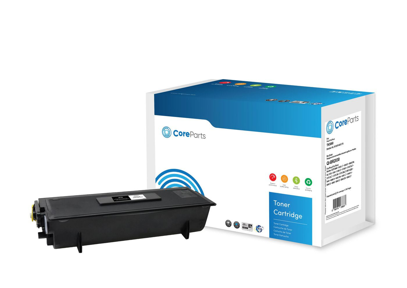 CoreParts TN3060 Schwarz Toner – Kompatibel – 6'700 Seiten – für Brother HL-5130/HL-5140/HL-5170