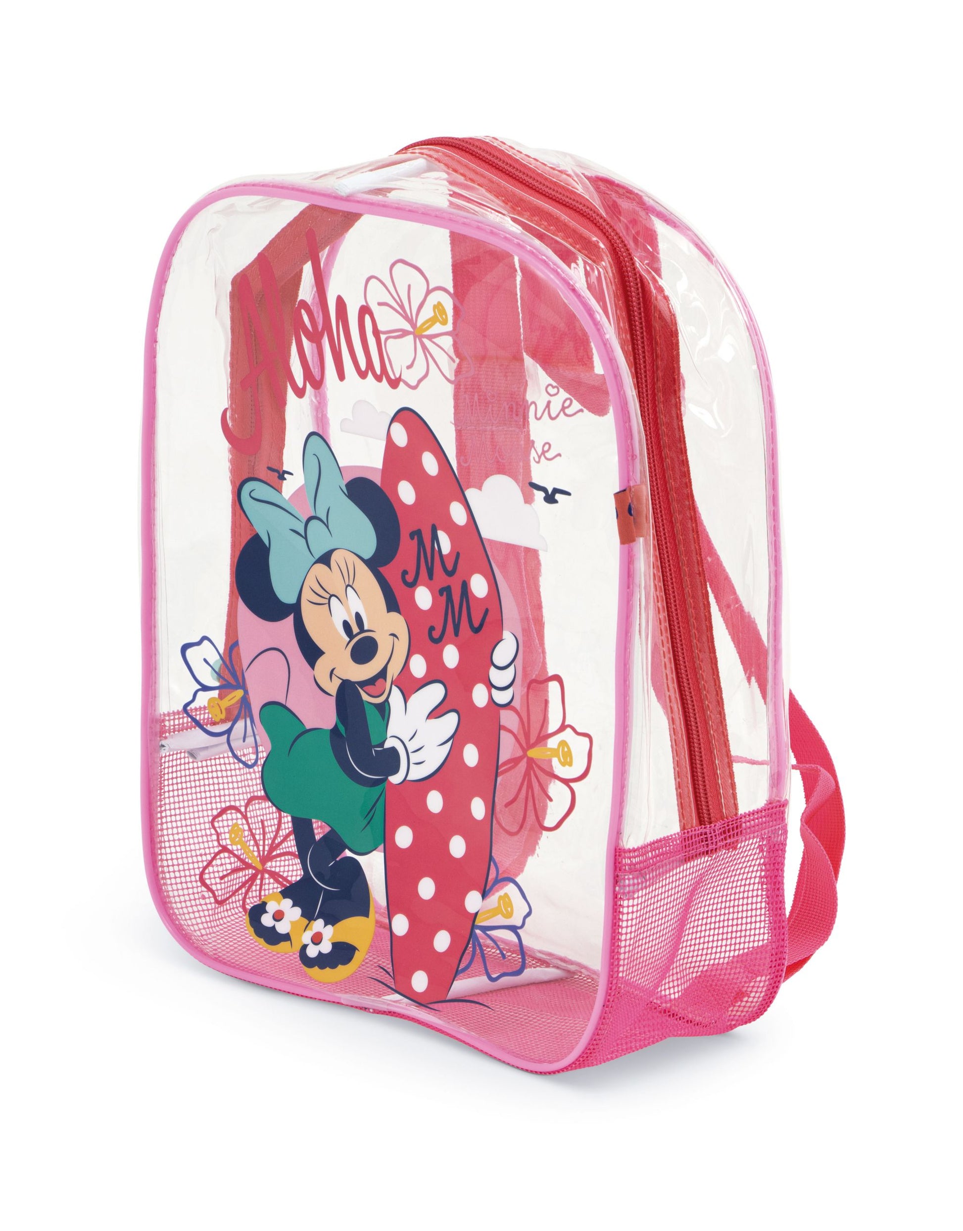 Arditex Kindergartenrucksack WD17116 – 1,7 l, Polyester/PVC – Transparent, Minnie Mouse, 310 × 230 × 250 mm