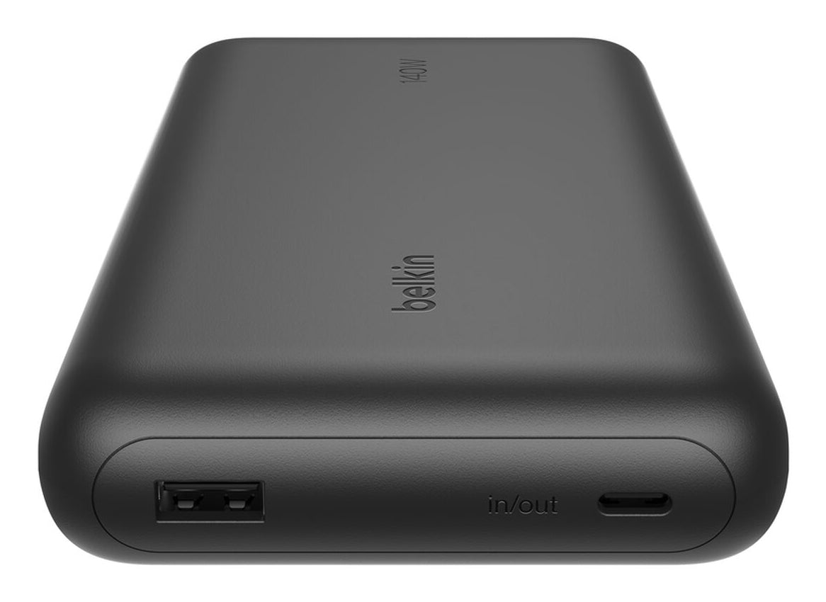 Belkin Powerbank 25'000 mAh – 140 W PD, 2× USB-C, 1× USB-A, schwarz