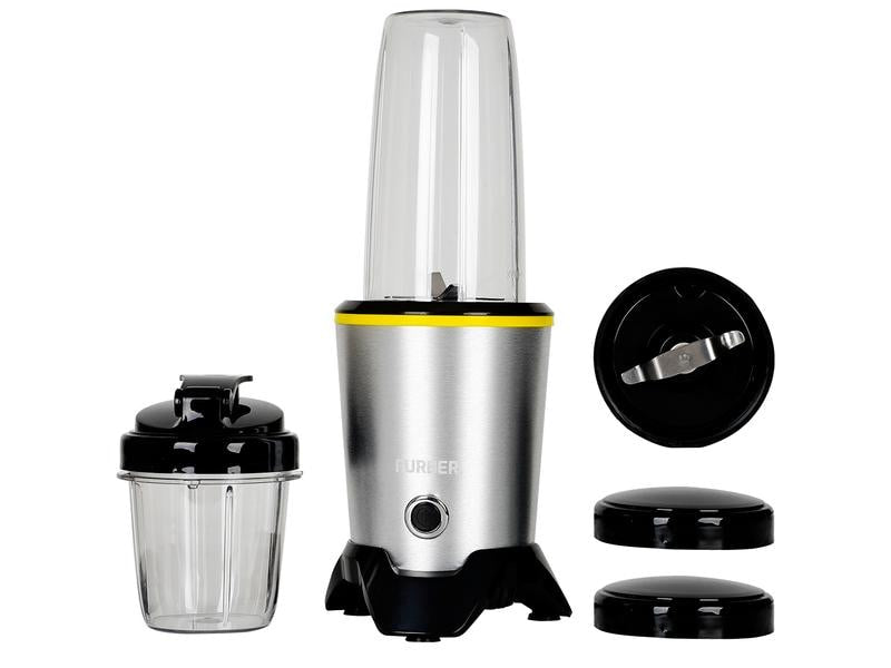 Furber. Furber Smoothie-Mixer F00993 – 1 l, 1000 W, Eis-Crusher – silber