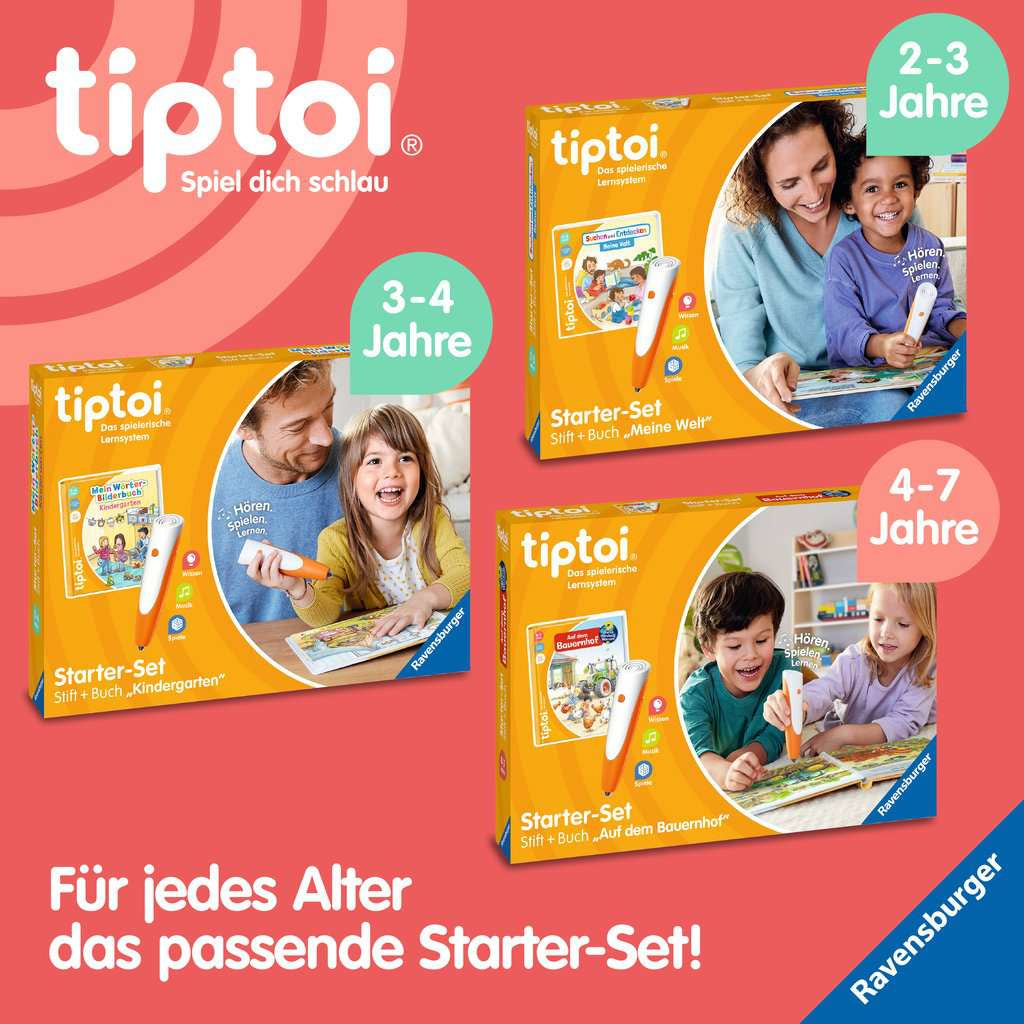 Ravensburger Lernbuch – tiptoi: Meine Lern-Spiel-Welt, 16 Seiten, Deutsch, ab 4 Jahren