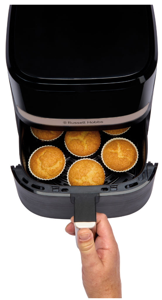 Russell Hobbs Heissluftfritteuse Satisfry 27610-56 – 4,3 l, 9 Programme, 1300 W – Schwarz
