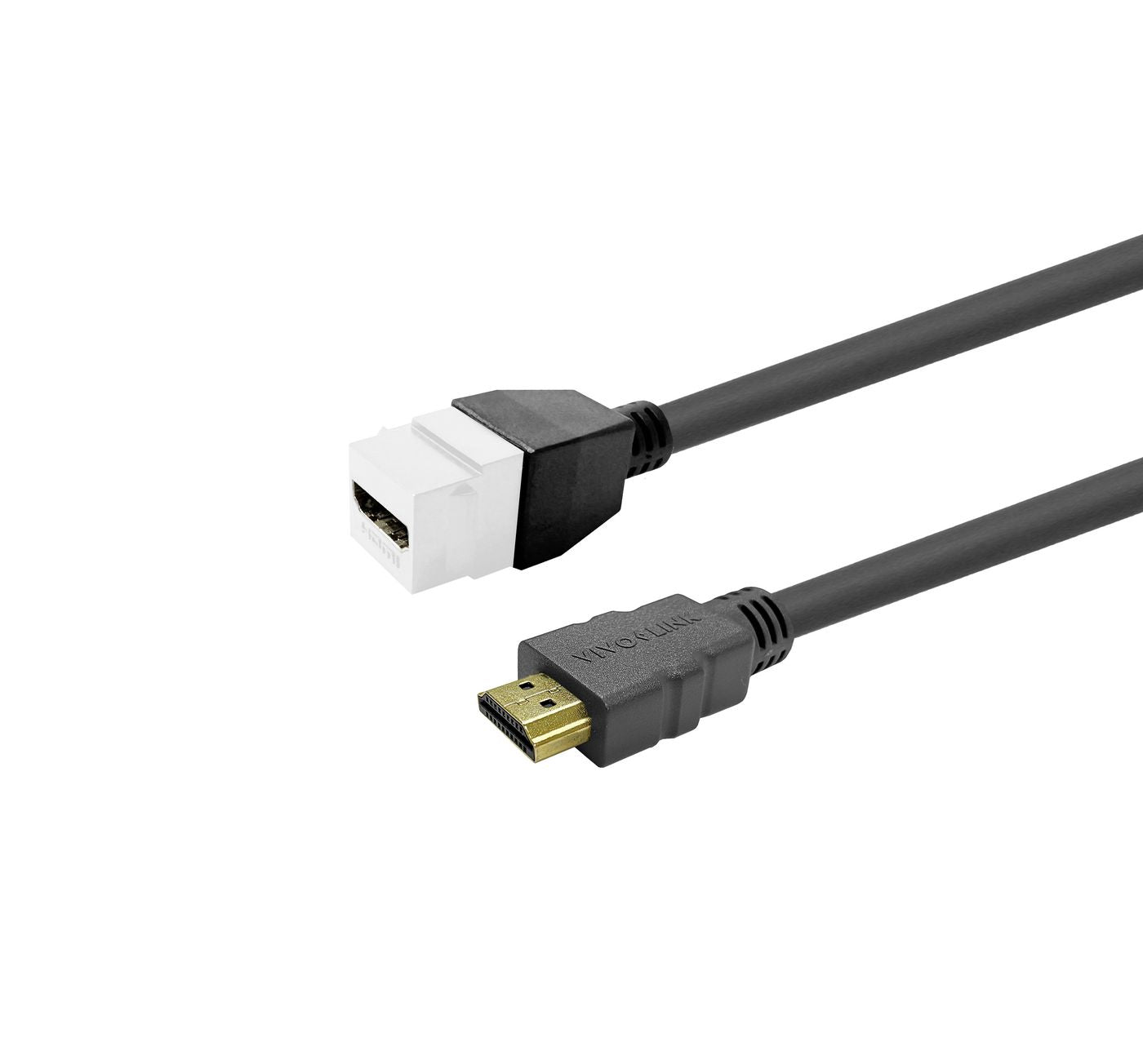 Vivolink PROKEYHDMIFM1W Adapter – HDMI (Buchse) zu HDMI (Stecker) – Keystone, Weiss