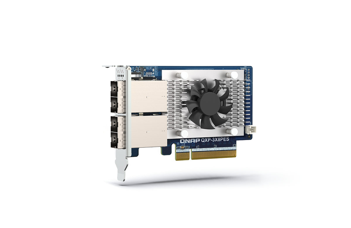 QNAP QXP-3X8PES PCIe Erweiterungskarte – 2× SFF-8644, PCIe Gen3 x8, 64 Gbit/s – für QNAP PCIe JBOD
