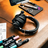 Audio-Technica ATH-M50xSTS Gaming-Headset – Over-Ear, Stereo, Verkabelt (USB-A), für PC, Mac, PS4 u. a., Schwarz