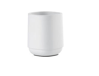 Zone Denmark Zahnbürstenhalter Time – 8×8×9,8 cm, Keramik, Weiss