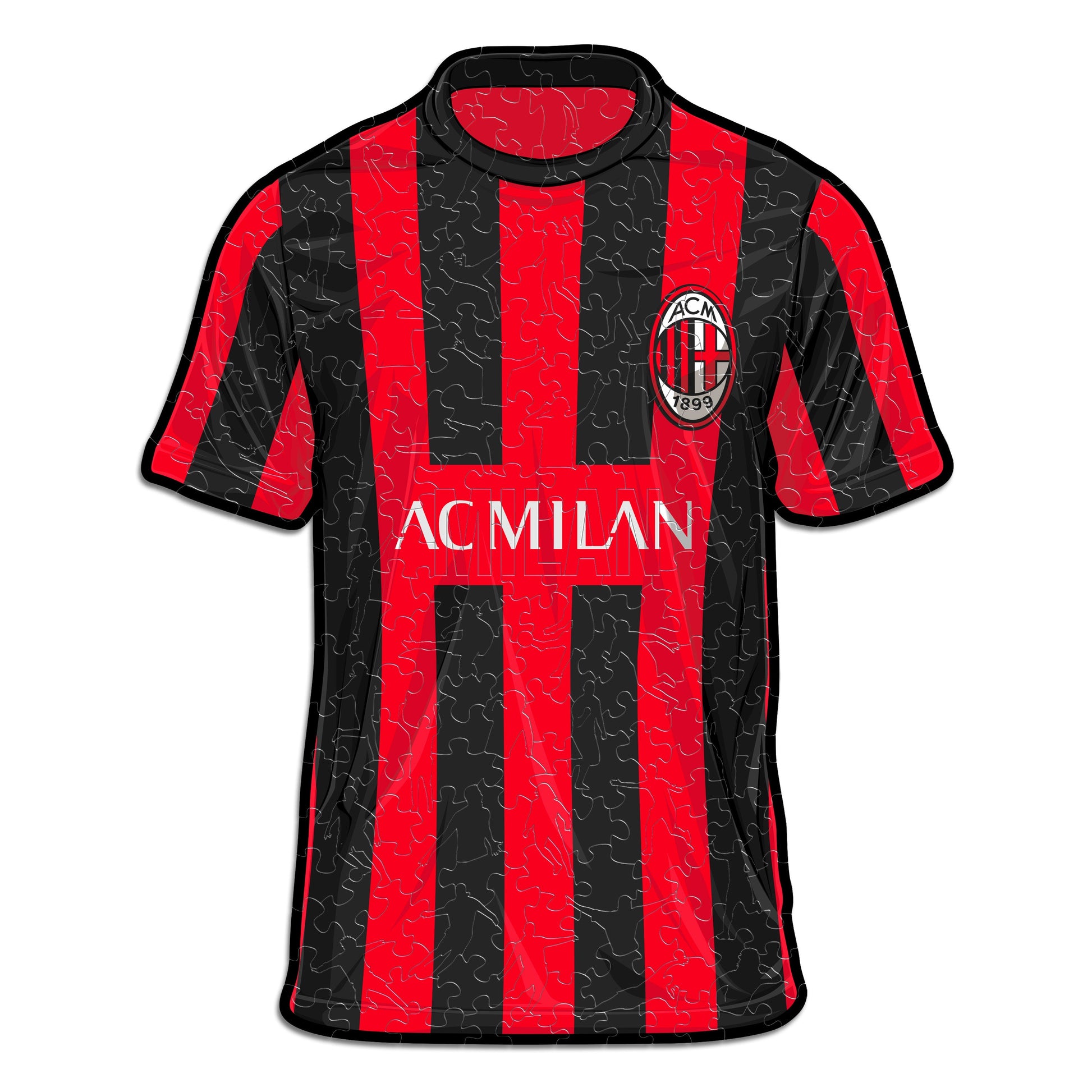 Iconic Puzzles Puzzle AC Milan Trikot – 270 Teile – 30 × 38 cm – ab 10 J.