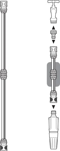 Gardena Reparatur-Satz – 13 mm (1/2"), Kunststoff, Grau/Silber, für 1/2" Schlauchanschluss