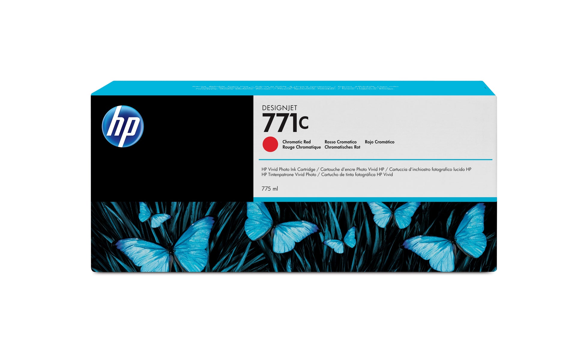 HP Tintenpatrone 771C, rot, 775 ml – für Tintenstrahldrucker/Multifunktionsgeräte