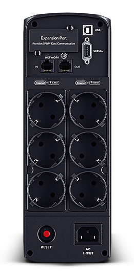 CyberPower CP1350EPFCLCD USV 1,35 kVA/810 W Line-Interaktiv – Tower – Typ F×6, Eingang IEC C14 – Schwarz