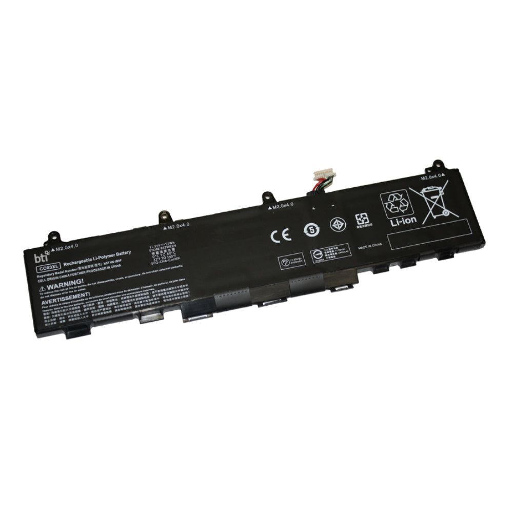 BTI Notebook-Akku – für HP EliteBook 830, 835, 840 – 53 Wh, 11,55 V (3 Zellen) – Schwarz