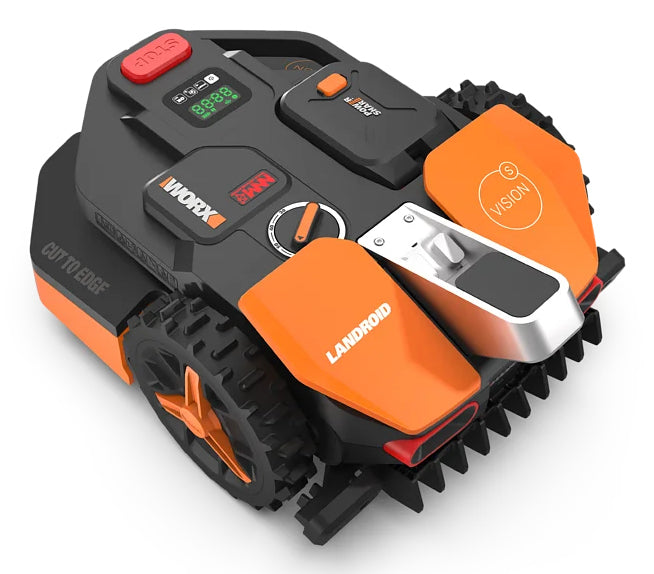 WORX Landroid Vision WR202E S250 Rasenmähroboter – 20 V – 2 Ah & Ladegerät – Schnittbreite 18 cm – 250 m²