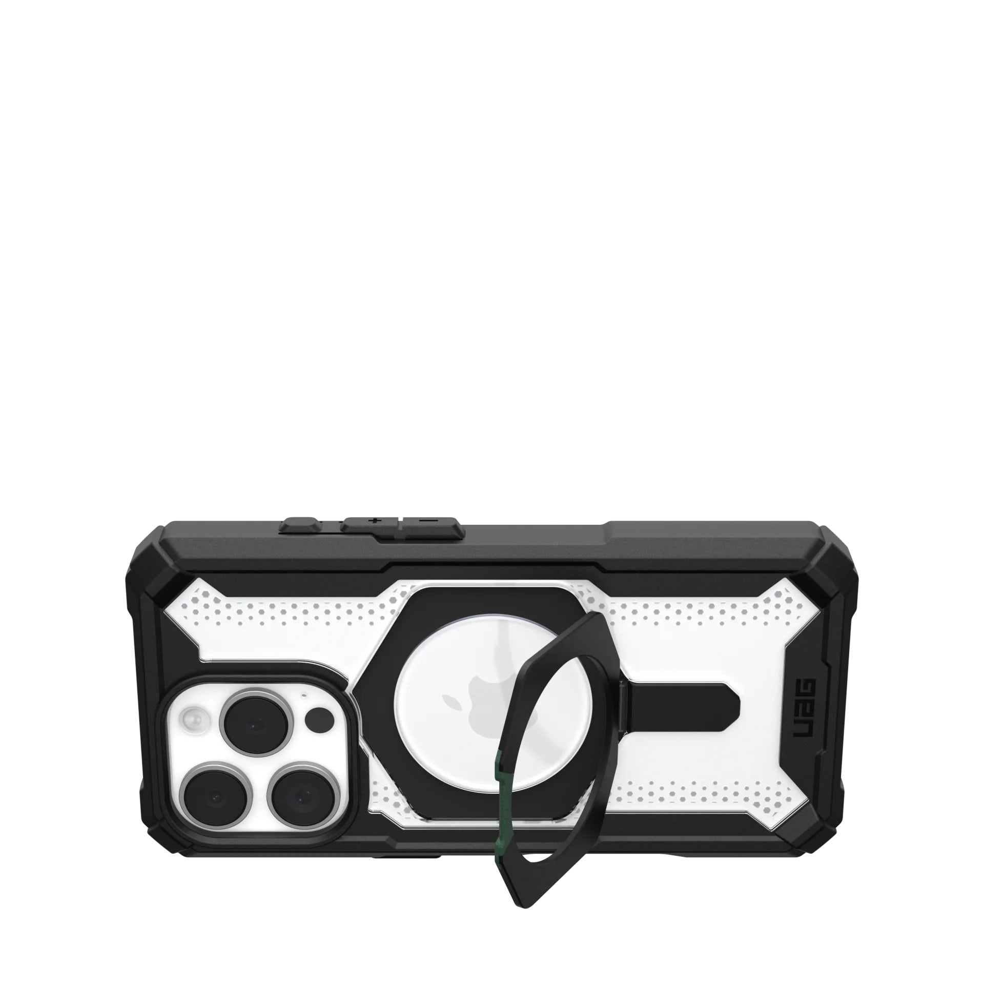 Urban Armor Gear Backcover – für Apple iPhone 16 Pro – schwarz/transparent – MagSafe-kompatibel