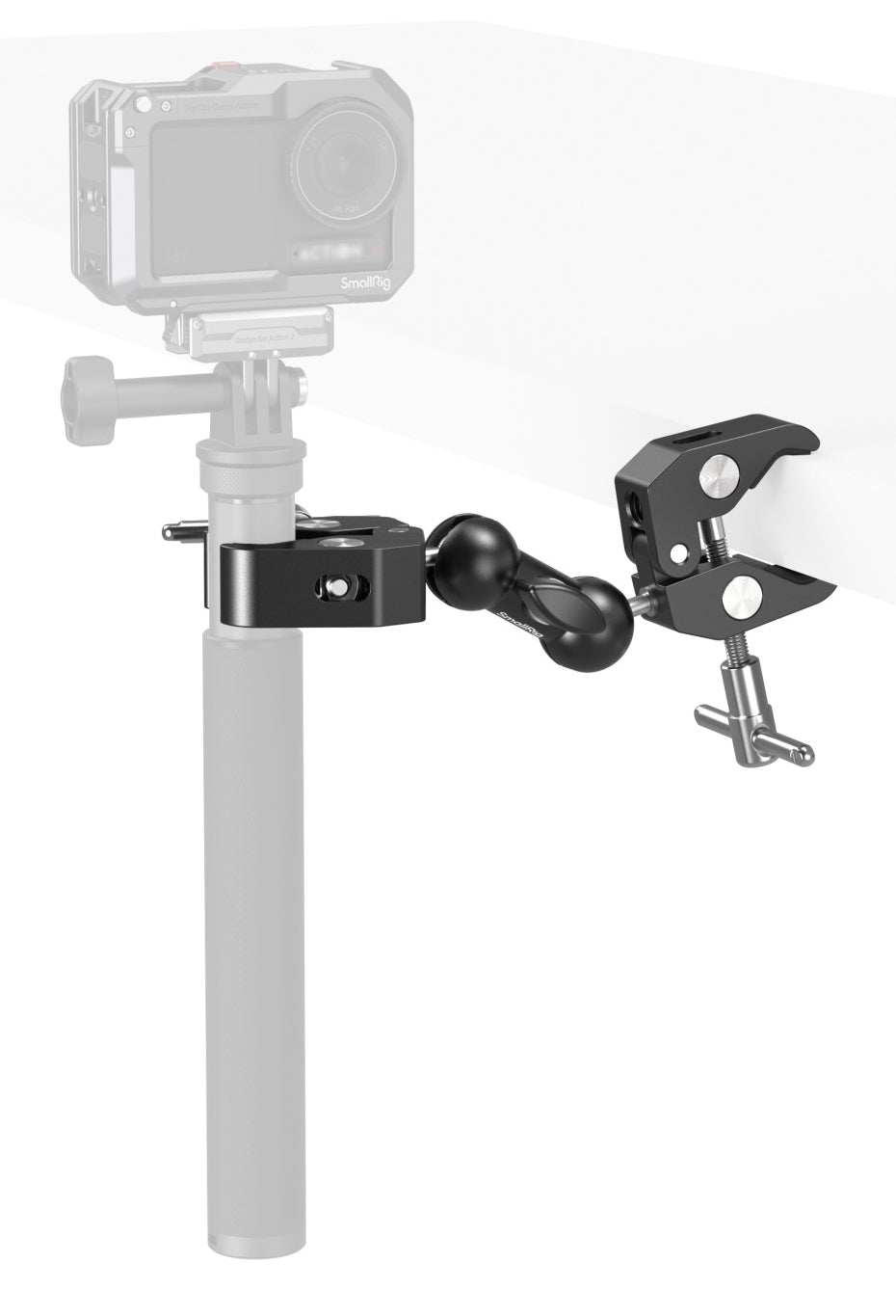 SmallRig 5331 Doppelkopf-Klemme – Aluminium, 20 × 178 × 91,8 mm – Schwarz