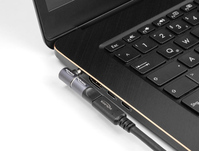 DeLOCK Adapter Dell 4,5 × 3,0 mm zu magnetischem 8‑Pin – 20 V / 3,0 A – für Dell – Anthrazit