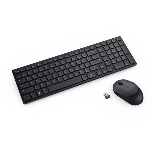 DELL KM555 – Tastatur- und Maus-Set – Membran – Bluetooth & 2,4 GHz (USB-A) – QWERTY (IS) – Schwarz