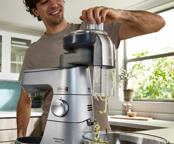 Kenwood Raffel-Aufsatz AT340 – 17,5 × 20,5 × 22 cm, für Chef-Modelle, z. B. Sense, Sense XL, Cooking Chef
