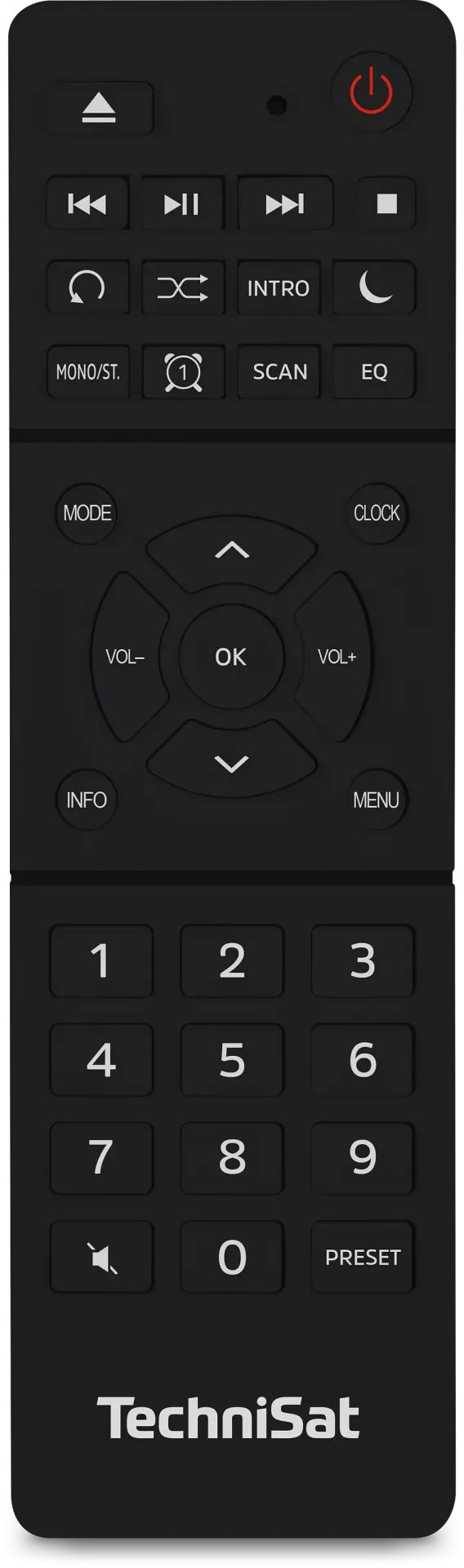 TechniSat DigitRadio 372 CD IR – Internetradio, DAB+/UKW, CD, Bluetooth, WLAN – Schwarz