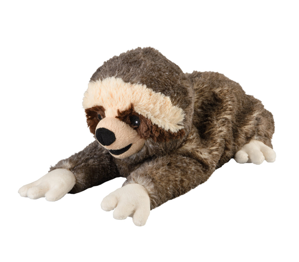 Warmies Wärme-Stofftier Faultier II – 760 g, 330 mm Tiefe, Braun/Beige