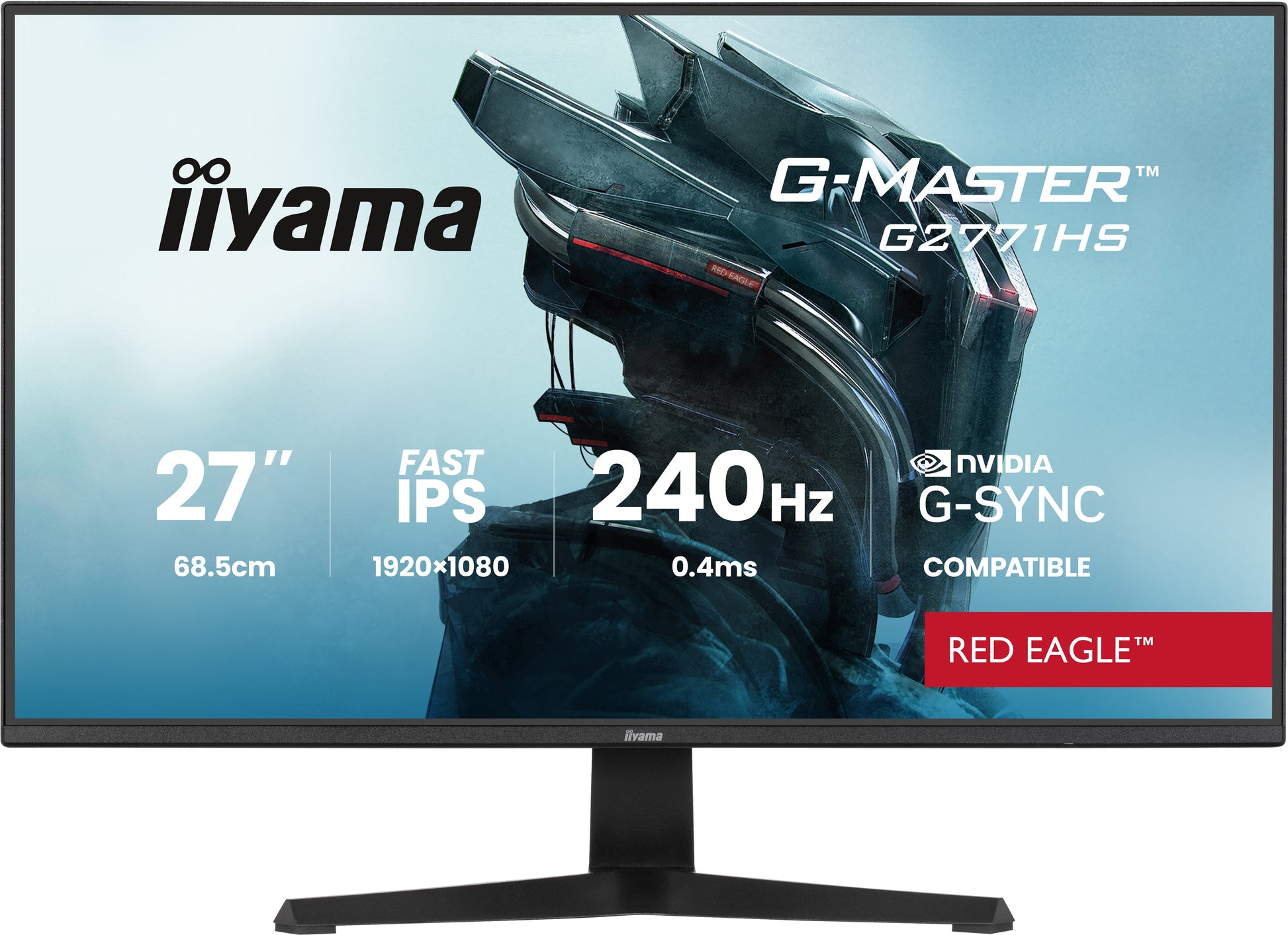 iiyama G2771HS-B1 – Monitor, 27", 1920 × 1080 (Full HD), IPS, 350 cd/m²