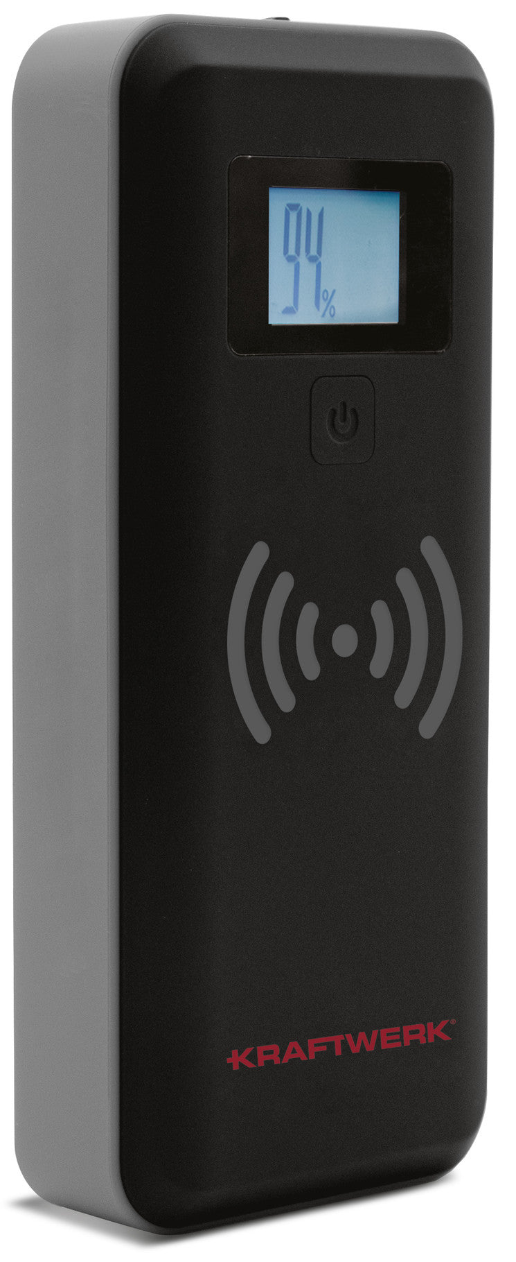 KRAFTWERK Wireless Powerbank 1'900 mAh – 1× USB-C, schwarz, für Auto, Motorrad & LKW