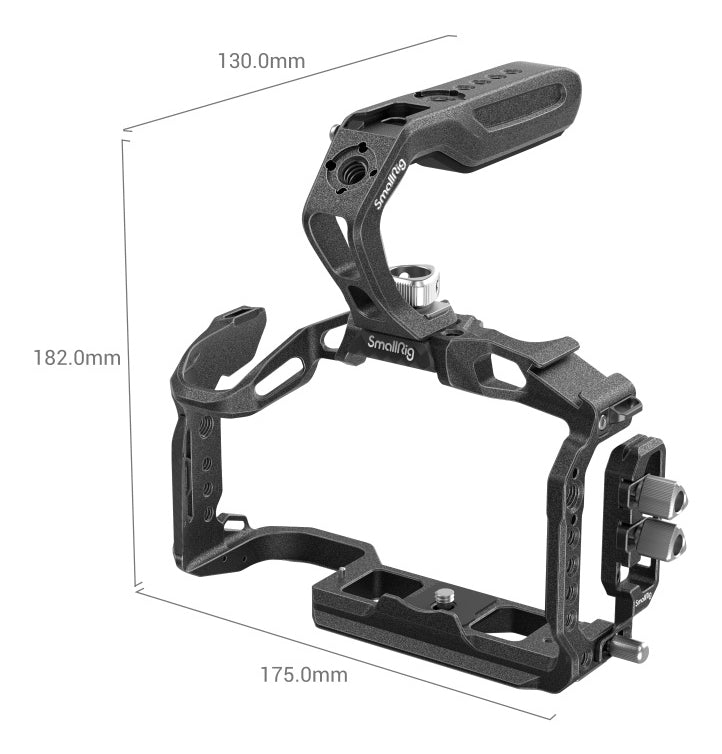 SmallRig 3234B Black Mamba Kamera-Cage – 175 × 182 × 130 mm, 313 g – für Canon EOS R5 C, R5, R6