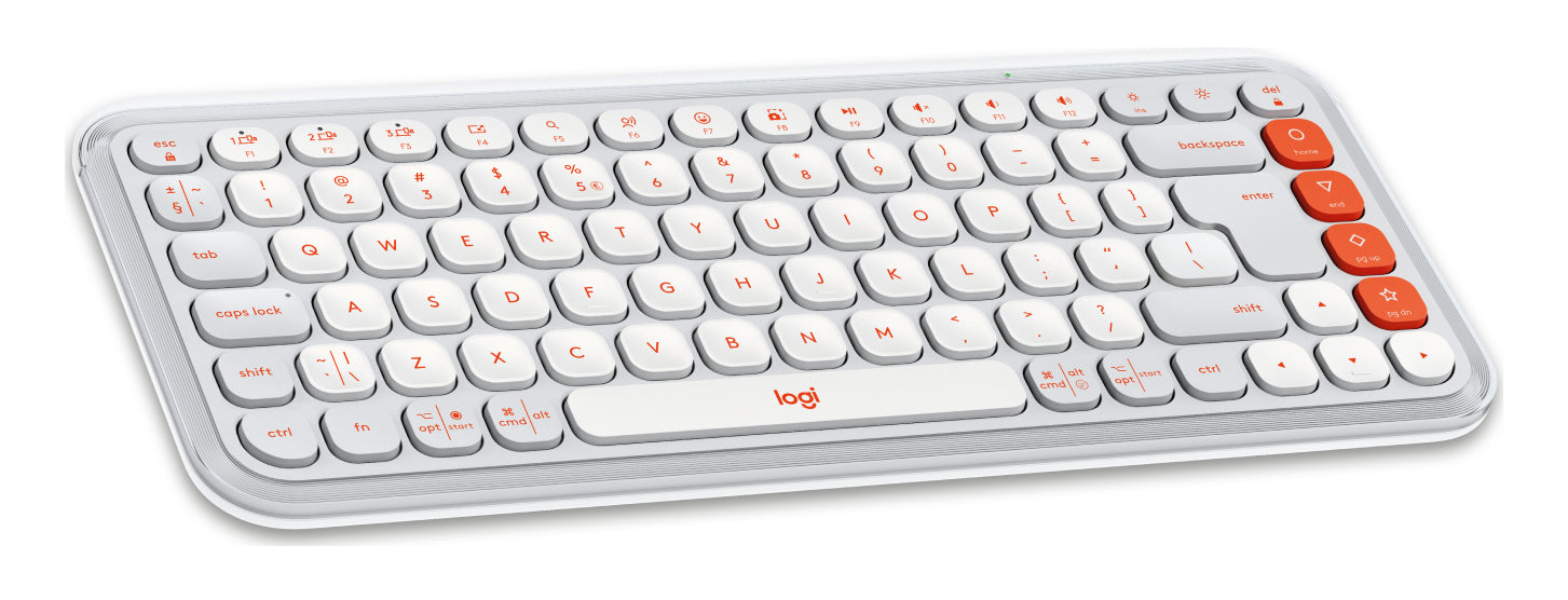 Logitech Pop Icon Keys – Tastatur, kabellos (Bluetooth), US-Layout (EN) – für Windows, macOS & Android u. a.