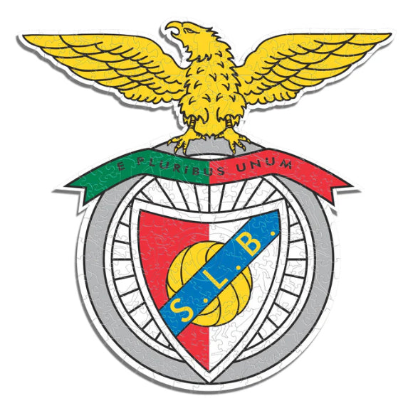Iconic Puzzles Puzzle SL Benfica Logo – 270 Teile – 36,7×37,4 cm – ab 10 J. – Holz, mehrfarbig, FSC