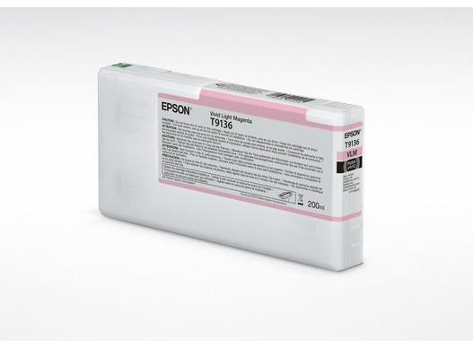 Epson C13T91360N Magenta Tintenpatrone (Original) – 200 ml – für SureColor SC-P5000 STD/STD Spectro/Violet