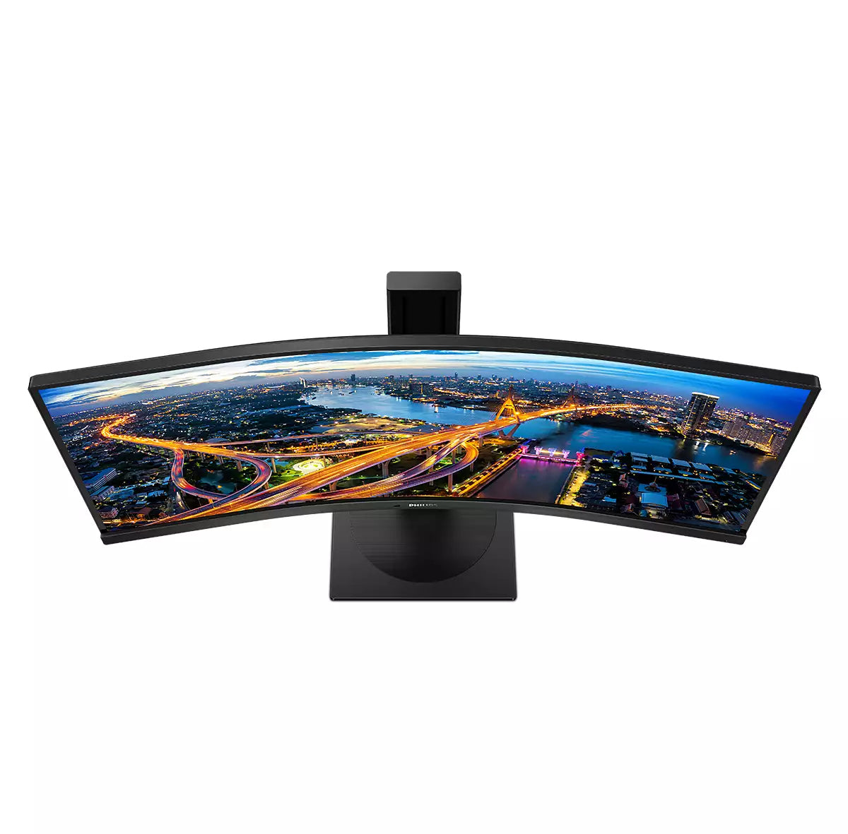 Philips 346B1C/00 – Monitor, 34", VA, 100 Hz, 300 cd/m², KVM, USB-C, Gebogen, VESA 100 × 100, Schwarz