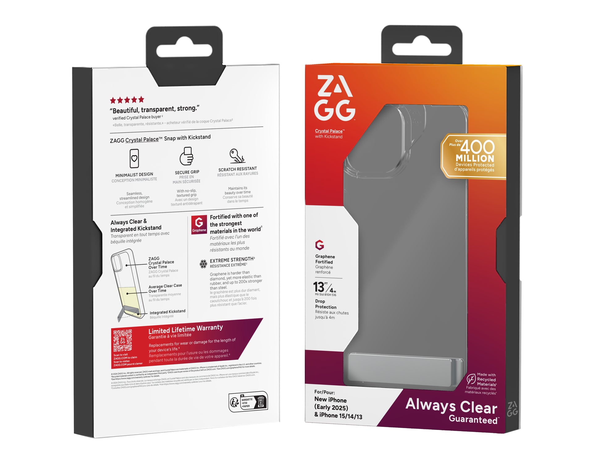 ZAGG Backcover Crystal Palace KS – für Apple iPhone 13–16E