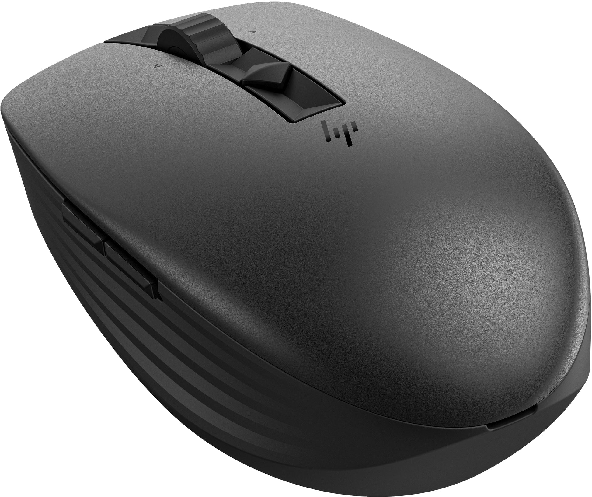 HP 710 Maus – kabellos, 3'000 dpi, 7 Tasten, beidhändig, wiederaufladbar, Silent-Tasten, schwarz