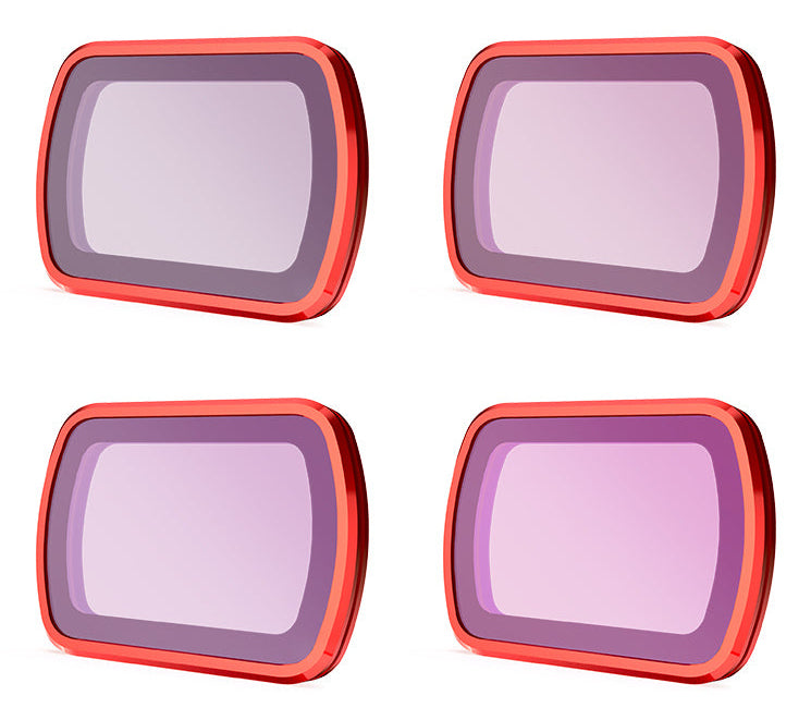 PGYTECH P-47B-014 ND-Filterset für OSMO POCKET 3 – ND8, ND16, ND32, ND64 – Pink – 4er-Pack