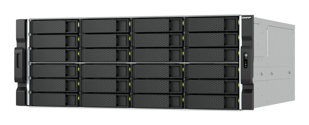 QNAP TS-h2477AXU-RP-R7D-24H03 Speichergerät – 24 × 16 TB, SATA, 4U, Ryzen 7 7700, 32 GB DDR5