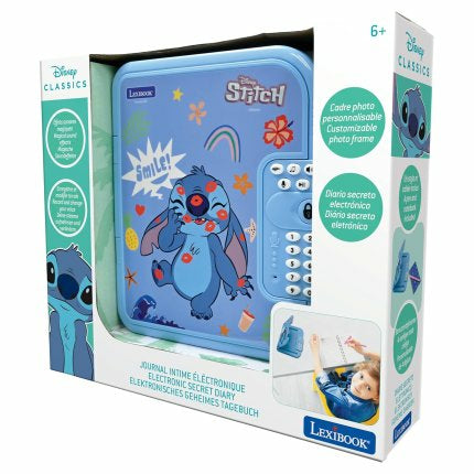 Lexibook Crosslander SD50D Elektronisches Tagebuch – Disney Stitch – 12 × 20 × 3,7 cm – ab 6 J. – blau