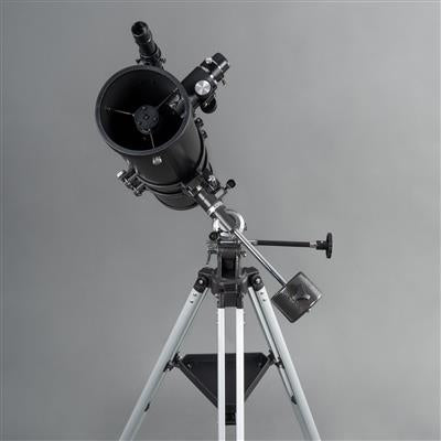 Dörr DELTA 1000 – Spiegelteleskop, 114 mm Öffnung, 1000 mm Brennweite, f/8,8, 500×, Schwarz