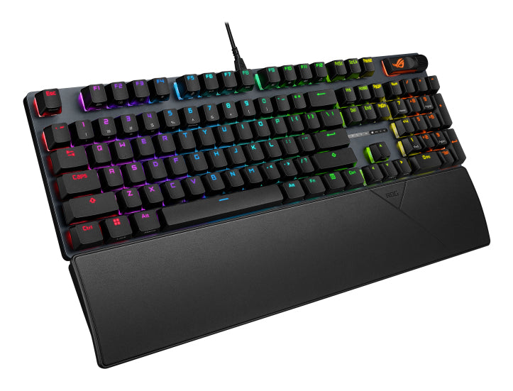 ASUS ROG Strix Scope II – Gaming-Tastatur – Mechanisch – Kabelgebunden, USB-C – RGB – Schwarz