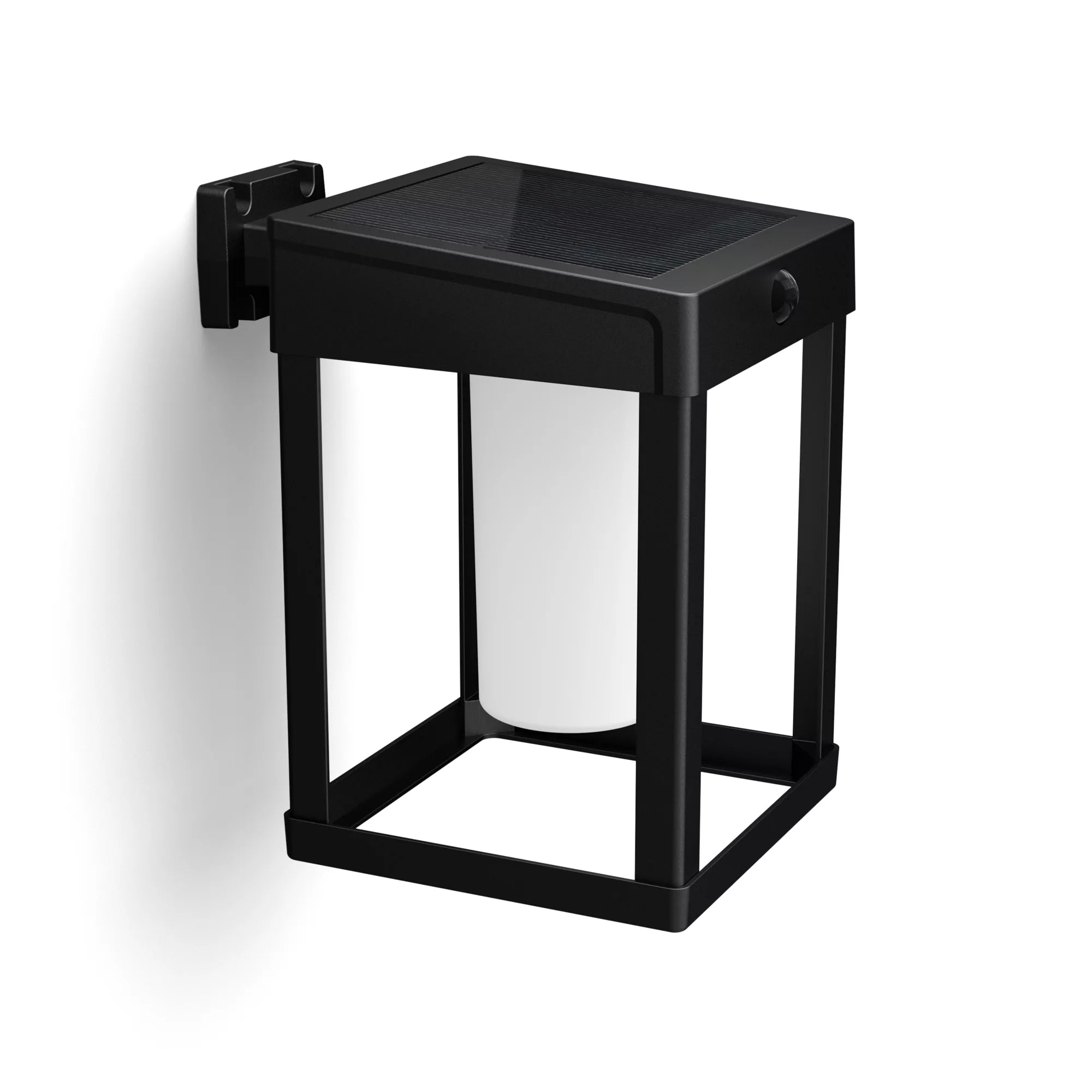 Philips by Signify Philips Aussenwandleuchte – 3000 K, IP44, Solarbetrieb, Bewegungsmelder, Dämmerungssensor, Schwarz, Kunststoff