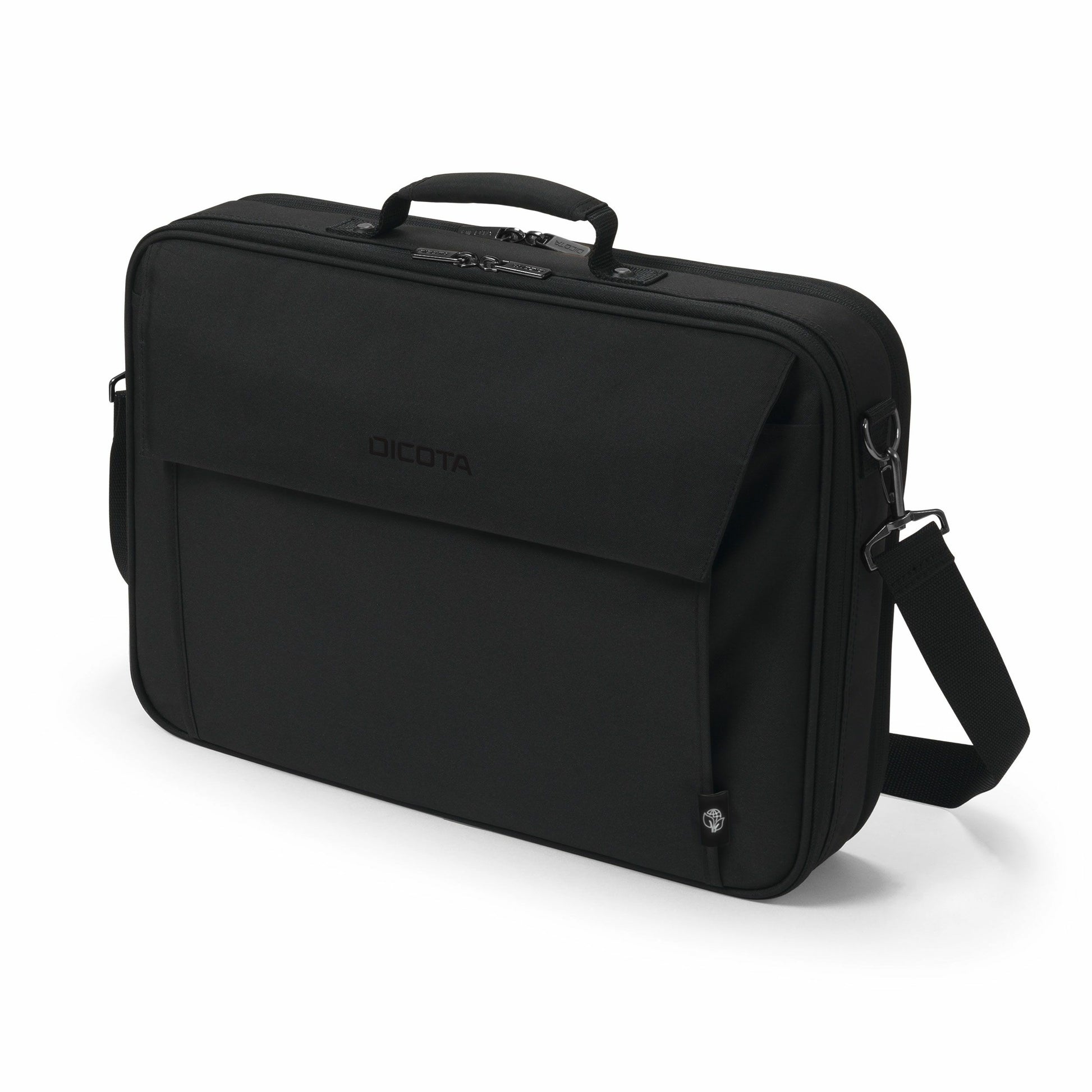 DICOTA Notebook-Tasche bis 17,3" – Trolley-Band, abnehmbarer Schultergurt – Schwarz