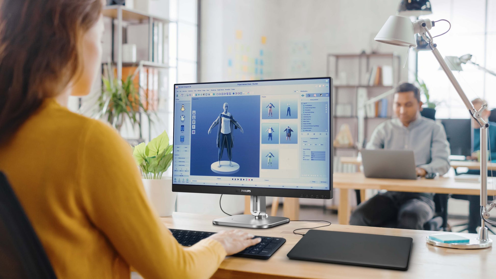 Philips 27B2U4601/00 – Monitor, 27", IPS, 120 Hz, USB-C (PD 100W), Pivot, Lautsprecher, Dunkelgrau