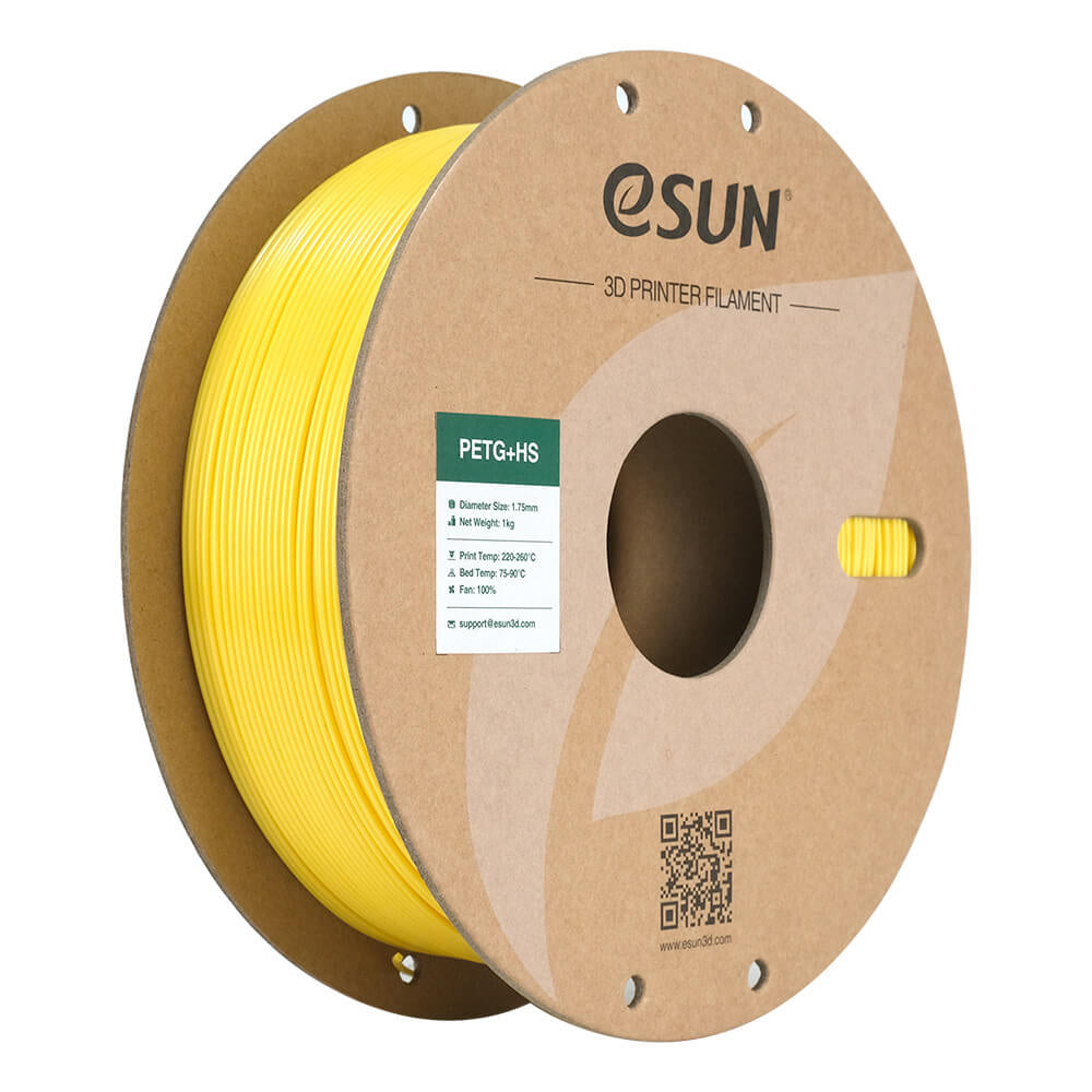 eSUN 3D-Drucker-Filament PETG+ HS PETG 1,75 mm Gelb, 1 kg
