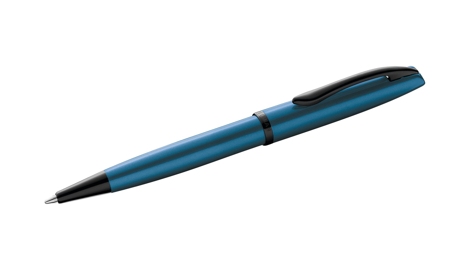 Pelikan Jazz Noble Elegance Schreibset – Kugelschreiber + Füllfederhalter – Blau, Türkis, Metall, Dreh, 2-teiliges Set