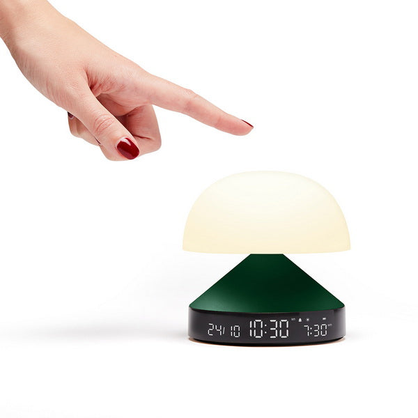 LEXON Lichtwecker Mina Sunrise – digital – dunkelgrün, Wecktöne